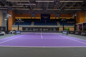 Players competing at the 16th Saudi Universities Table Tennis Championship 2025 hosted by King Khalid University in Abha